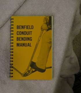 Jack Benfield Conduit Bending Manual 1980 Signed Offset Formulas 
