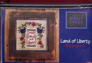 Land of Liberty Bent Creek Zipper Cross Stitch Kit   30 Days To Pay 