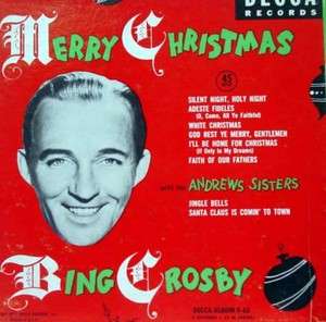 BING CROSBY merry christmas 4 EP mint  vinyl DECCA 9 65  