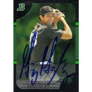   : Oakland As Gio Gonzalez Signed 2005 Bowman Card: Sports & Outdoors
