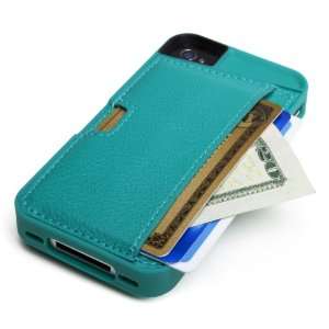  CM4 Q4 GREEN Q Card Case Wallet for Apple iPhone 4/4S   1 