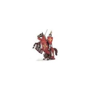  Schleich Prince On Reared Up Horse Red 70018: Toys & Games