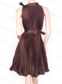 Free Shipping Satin Curves Pleats Belt Bohemian Dress  