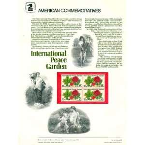   Block of 4 MNH Stamps International Peace Garden Issued 1982 Scott