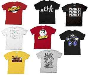 CHOOSE from Official The Big Bang Theory T shirts Sheldons Tees 