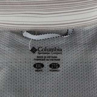   Striped Omni Shield Mens Button Front Lounge Shirt 2XL XXL NWT  