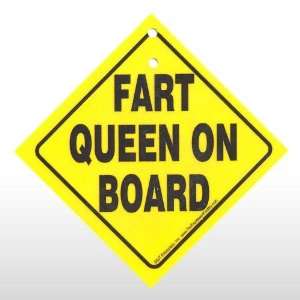  FART QUEEN ON BOARD CAR SIGN Toys & Games