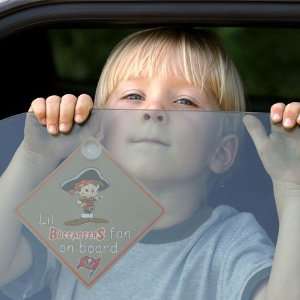   NFL Tampa Bay Buccaneers Lil Fan On Board Car Sign: Sports & Outdoors
