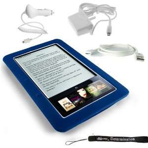 Electronic Book Reader Slim Silicone Skin Case (Navy, Blue, Dark Blue 