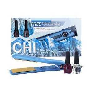  CHI Glacier Ice Flat Iron with Free Nail Polish Health 