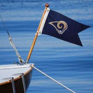   St. Louis Rams 18.5 x 12 Navy Blue Boat Flag: Sports & Outdoors