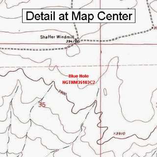  USGS Topographic Quadrangle Map   Blue Hole, New Mexico 