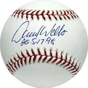 David Wells Signed Baseball with Perfect Game 5 17 98 Inscription 
