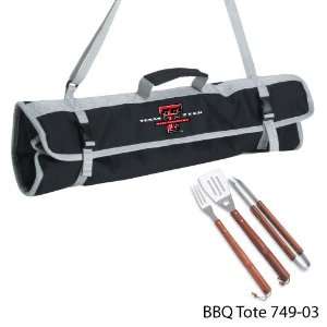  Texas Tech 3 Piece BBQ Tote Case Pack 4 