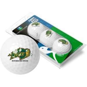  North Dakota State Bison NCAA 3 Golf Ball Sleeve Pack 