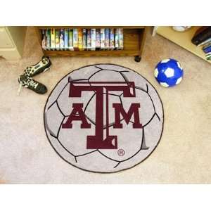  Texas A&M University Soccer Ball Rug: Home & Kitchen