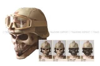 CACIQUE Skull Full Face Paintball Mask 2 Black 01186  