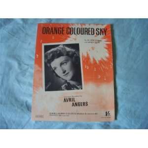  Orange Coloured Sky (Sheet Music) Avril Angers Books