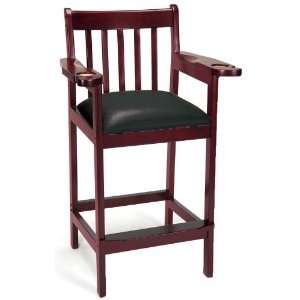  Imperial Wood Bar Stool   Spectator Chair Mahogany: Home 