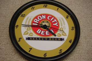 Iron City Select Beer 10 Wall Clock  