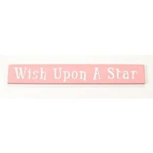  Wish Upon A Star Sign Board Color Funky Pink / White 