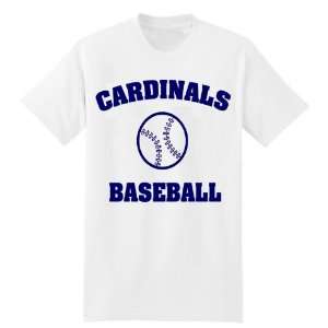   Cardinals Baseball Ball Logo White Practice T Shirt: Sports & Outdoors