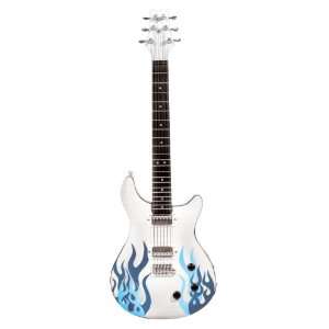  uROCK Digital  Music Player Guitar (White/Flame)  