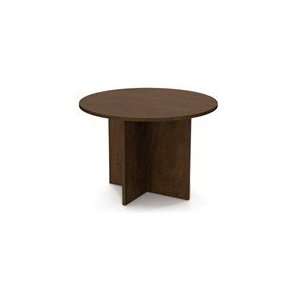  Bestar 42 Round Meeting Table in Chocolate Office 