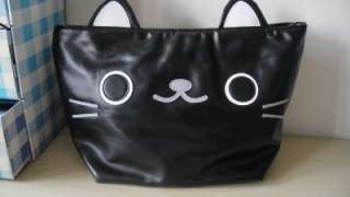 Japan Animal Farm Eco Shoulder bag Black Cat Bag Medium  
