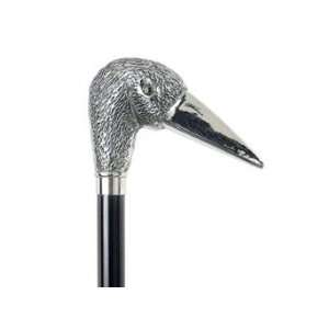  Nickel Plated, Stork Head Cane