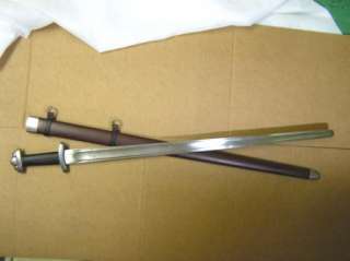 Viking Sword Blood Groove Paul Chen With Scabbard  