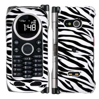 Black/White Zebra Hard Case Cover Casio C741 Brigade  