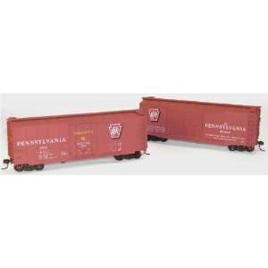    ACCURAIL HO 40STEEL BOXCARS PRR 2# SET   KIT: Toys & Games