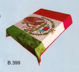 NEW!!!! MEXICO flag BLANKET size QUEEN  