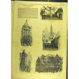  1872 Brussels Senne Sketches Maison Brasseurs Building