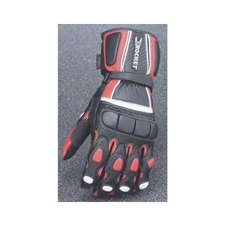  Joe Rocket Leather Gloves Hiside Glove Red/Black/White 