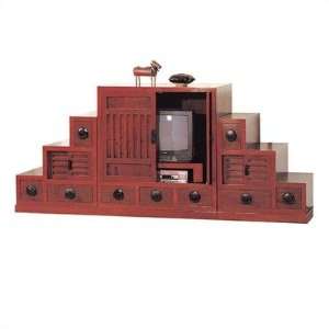  Chinese Step Tansu TV Stand: Furniture & Decor