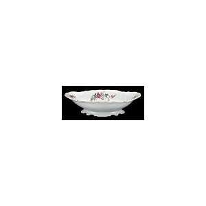  Rose Garden Fine China Footed Serving Bowl: Home & Kitchen