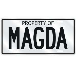 NEW  PROPERTY OF MAGDA  LICENSE PLATE SIGN NAME 