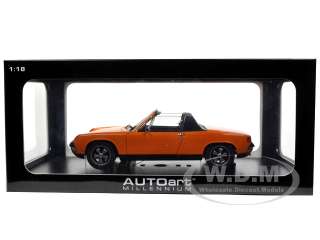 Brand new 1:18 scale diecast model car of Porsche 914/6 Blut Orange 