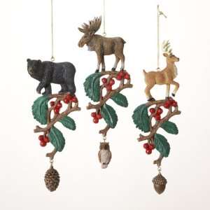 Club Pack of 12 Woodland Lodge Bear, Moose & Reindeer Animal Christmas 