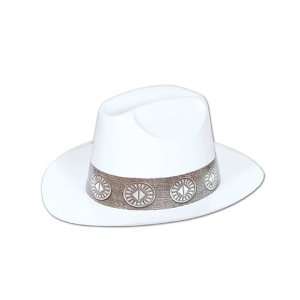  White Plastic Cowboy Hat Case Pack 120