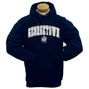  Georgetown Hoyas Mascot One Hooded Sweatshirt: Sports 