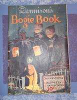 Vintage Original Dennisons Bogie Book Holiday Halloween Decoration 