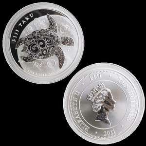 oz .999 silver fiji taku coin bullion very nice coin just in new 10 