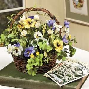  Basket of Pansies   Party Decorations & Pails & Baskets 