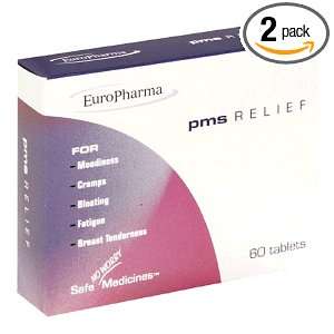 EuroPharma Safe No Worry Medicines PMS Relief, Tablets , 60 tablets 