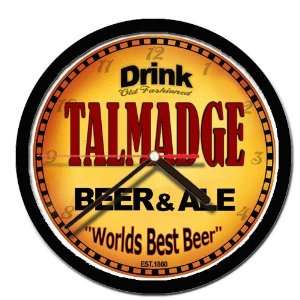  TALMADGE beer and ale cerveza wall clock: Everything Else