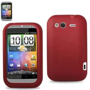  Silicone Case Protector Cover HTC Wildfire S G13 Red SLC10 
