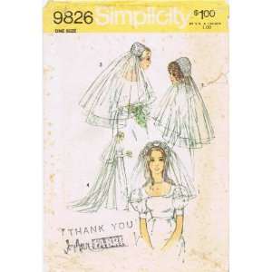   Pattern Wedding Brides Bridal Headpieces Veil: Arts, Crafts & Sewing